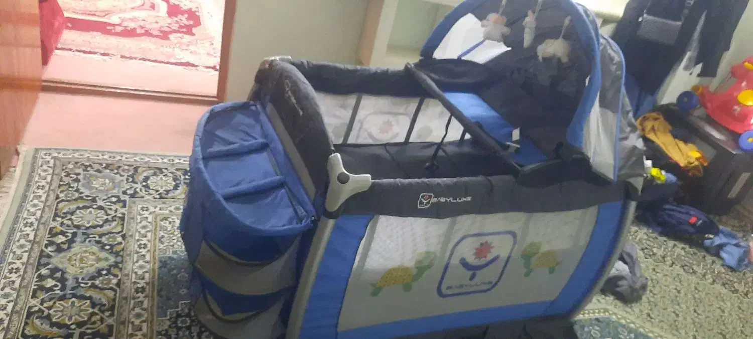 تخت پارک بیبی لوکس|تخت و صندلی بچه|قائم‌شهر, |دیوار