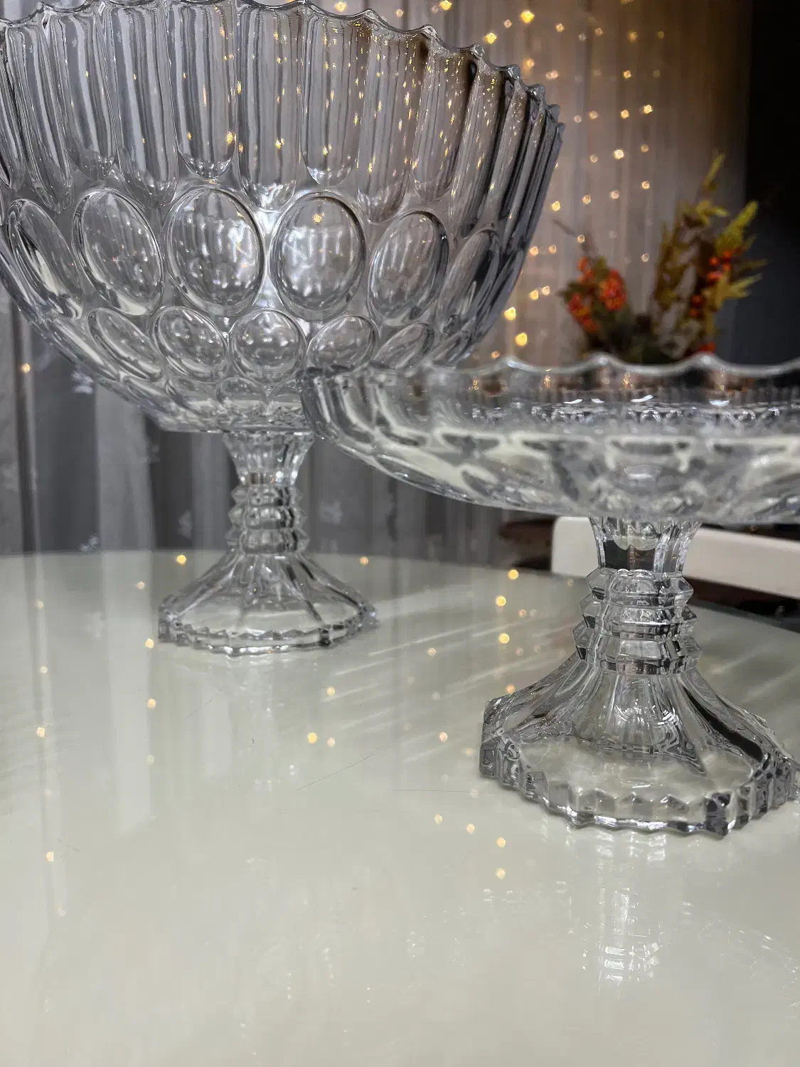 کریستال پذیرایی، سوگا ژاپن، ظرف پایه دار|ظروف سرو و پذیرایی|تهران, بنیهاشم|دیوار