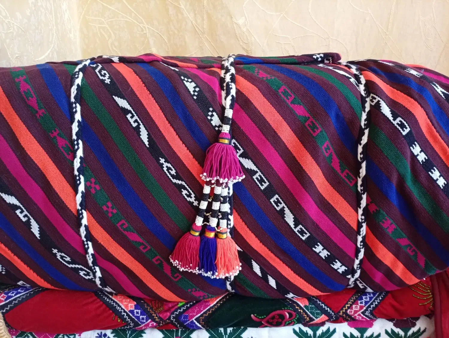 گلیم دست باف ست ۴تای|گلیم، جاجیم، گبه|کرمان, |دیوار
