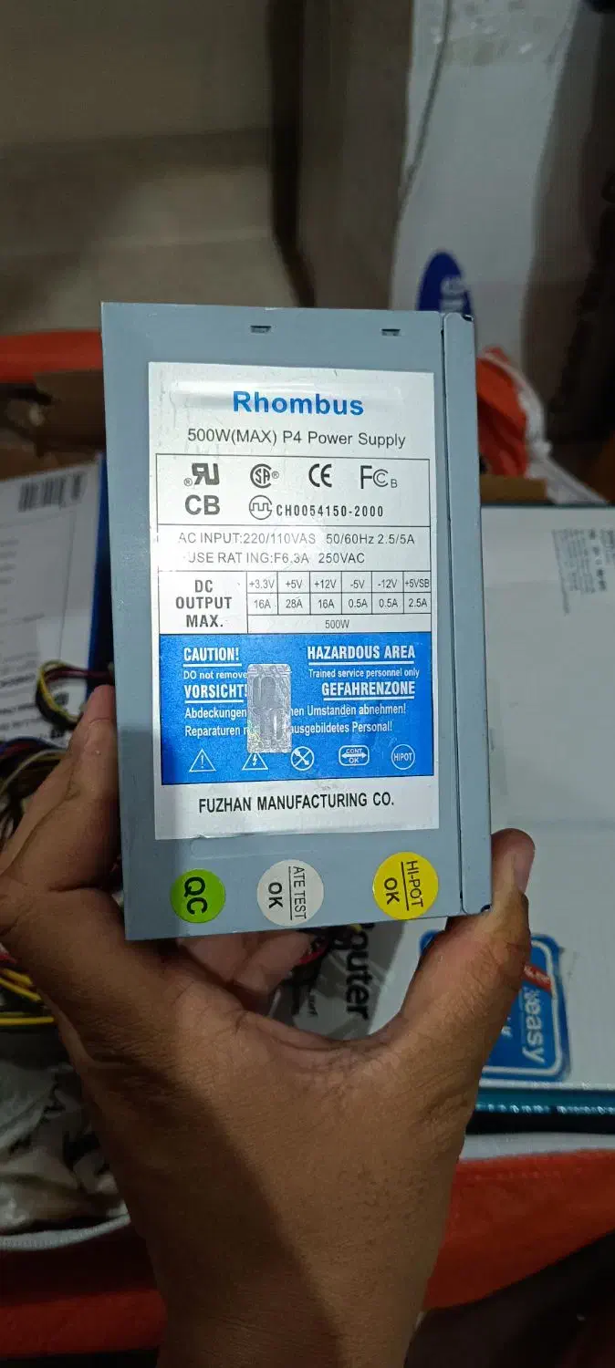 منبع تغذیه ۵۰۰w rhombus|قطعات و لوازم جانبی رایانه|تهران, جنت‌آباد شمالی|دیوار