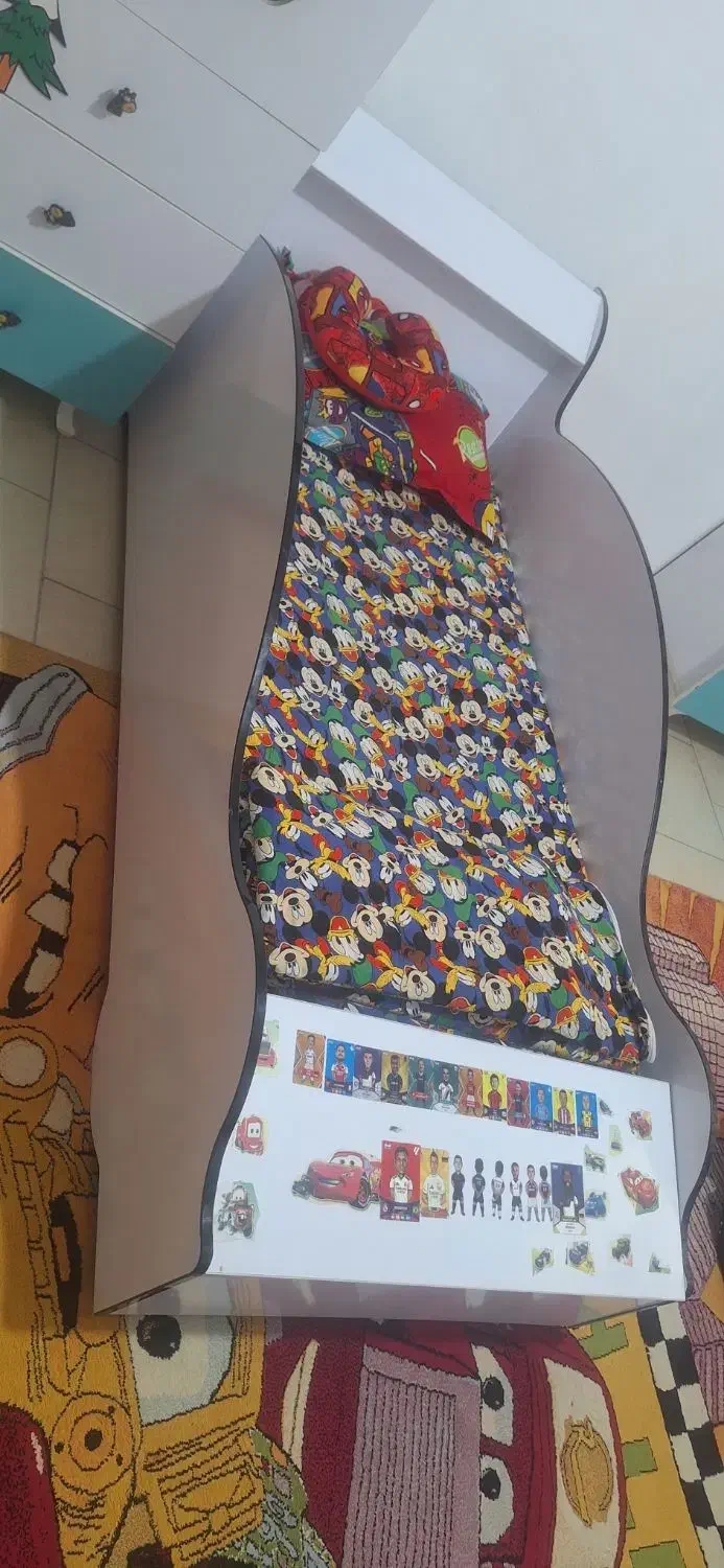 تخت خواب کودک طرح ماشین تا ۱۲ سال|تخت و سرویس خواب|ورامین, شهرک فجر|دیوار