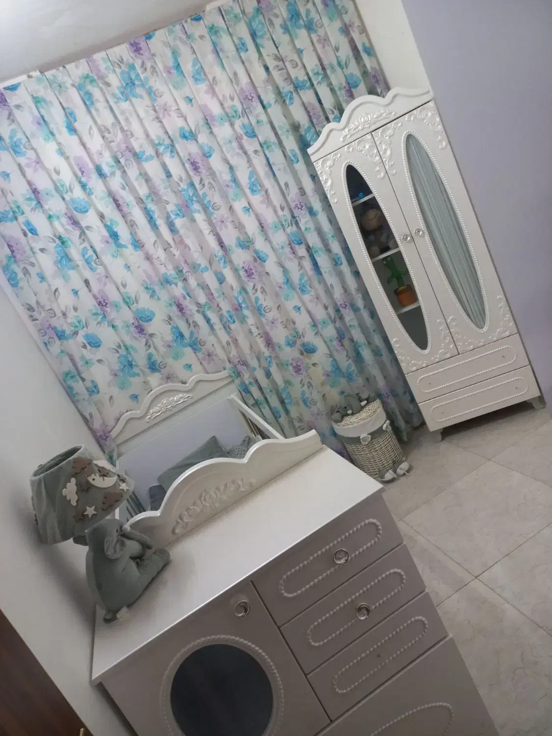 تخت کمد نوزاد نوجوان|تخت و سرویس خواب|مشهد, طبرسی شمالی|دیوار