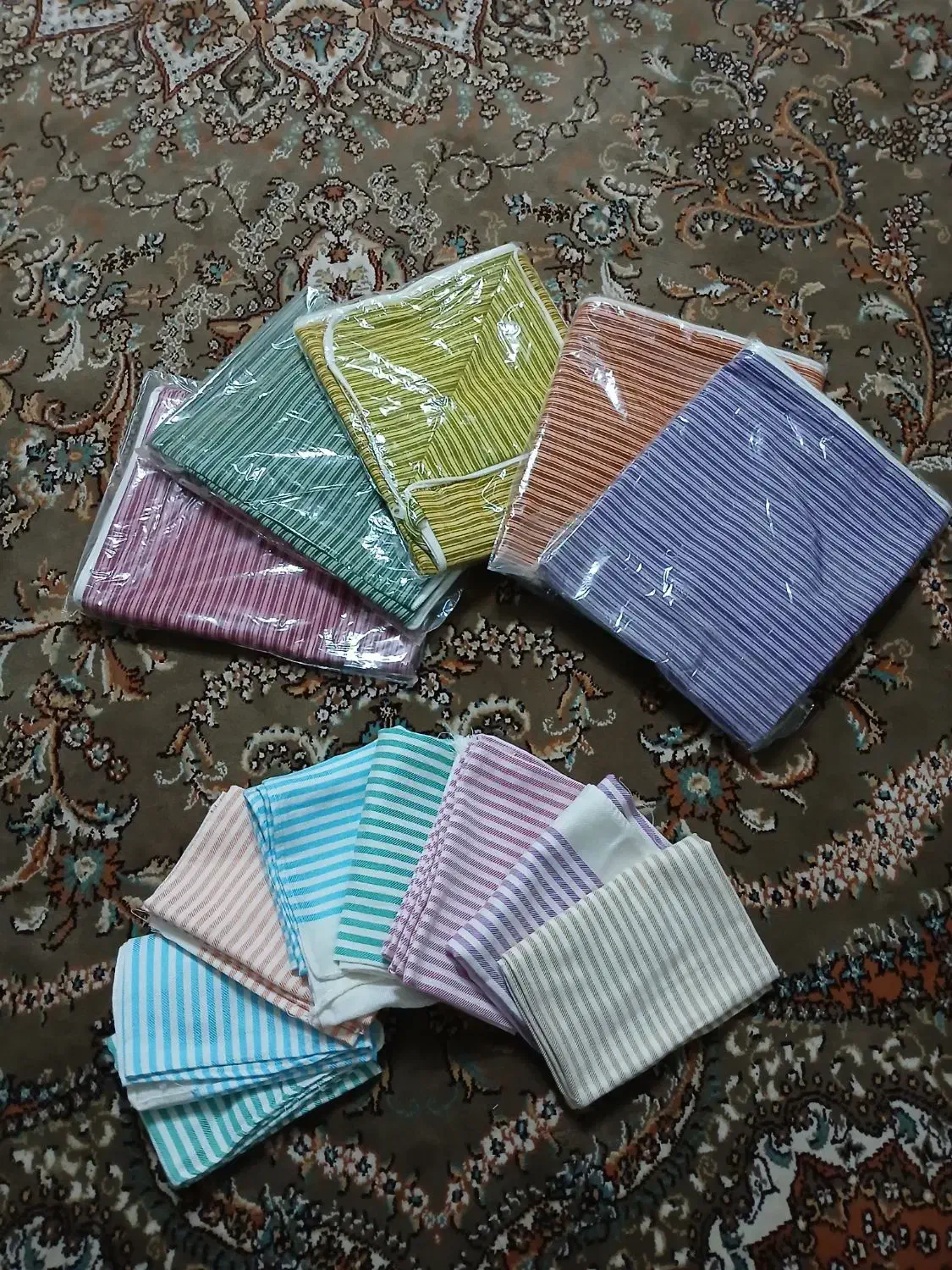 دستمال نخی و دستمال نان زیپ دار .|سفره، حوله، دستمال آشپزخانه|هشتگرد, شهرک ریحانه|دیوار