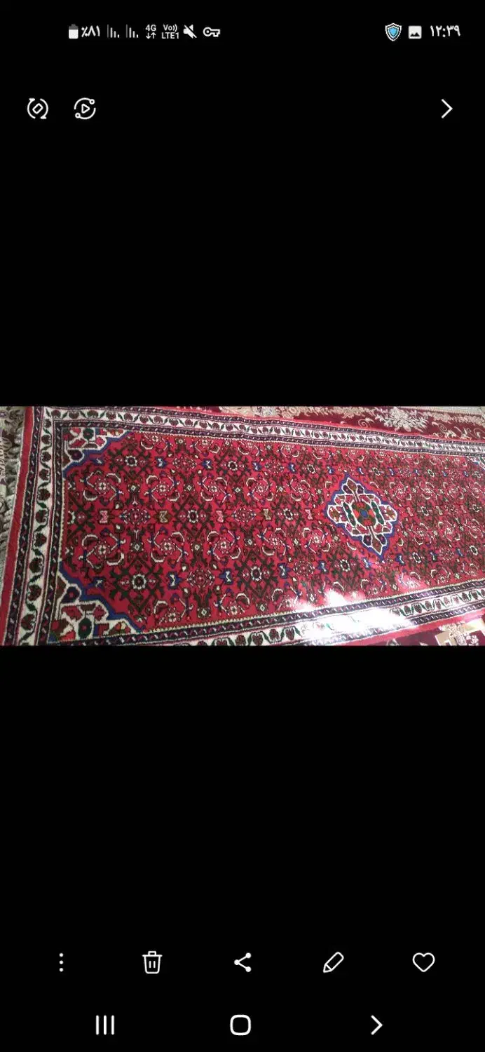 فرش دستبافت ۳ متری .بافت عالی ومحکم وضخیم.|فرش|همدان, |دیوار