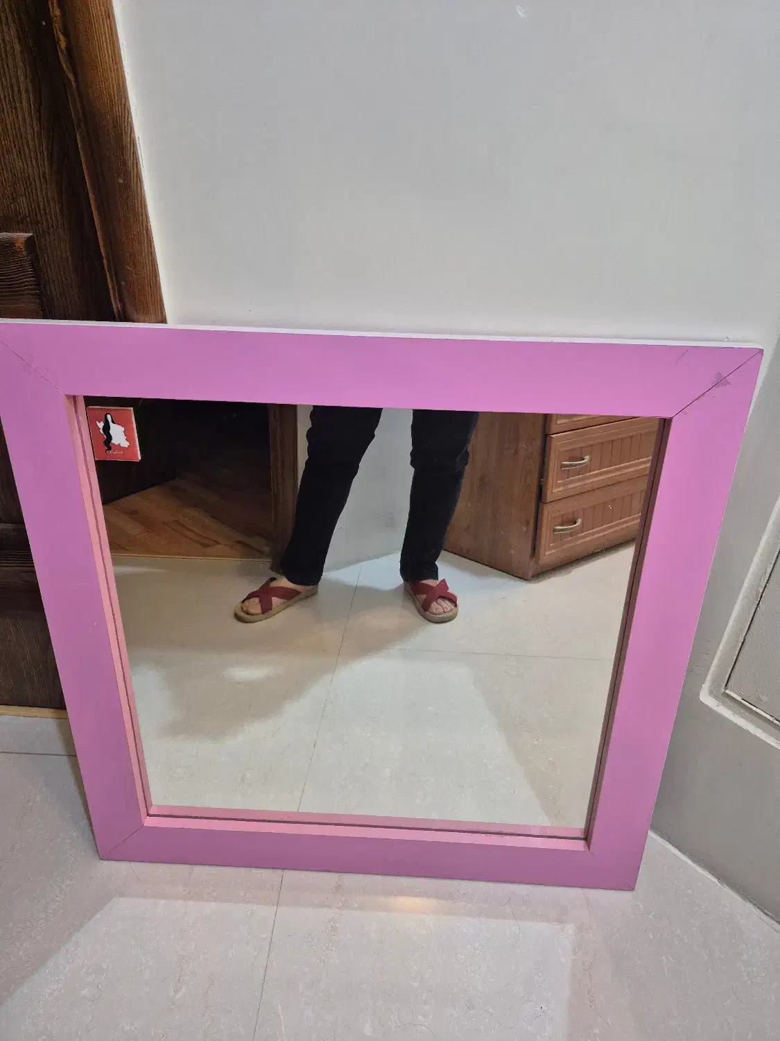 آینه مربع مال روی دراور|آینه|مشهد, کوه سنگی|دیوار