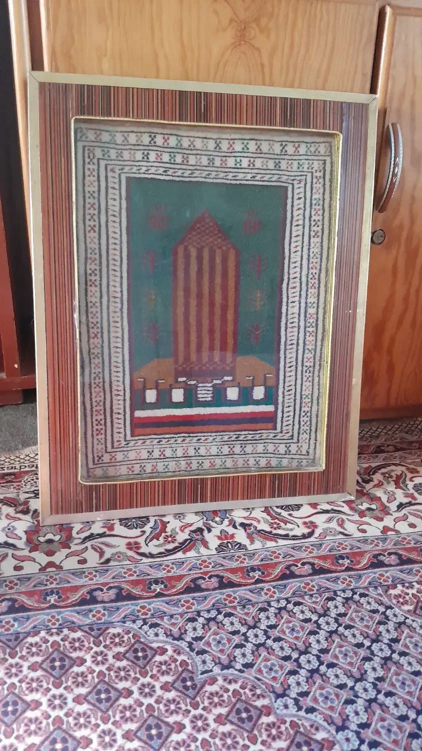 یک جفت تابلوگنبدقابوس دست بافت|تابلو، نقاشی، عکس|گنبد کاووس, |دیوار