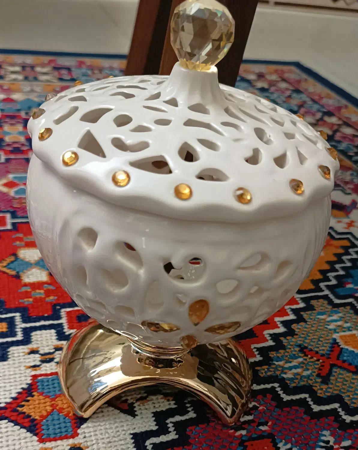 شکلات خوری پایه طلایی|ظروف سرو و پذیرایی|قائمشهر, |دیوار