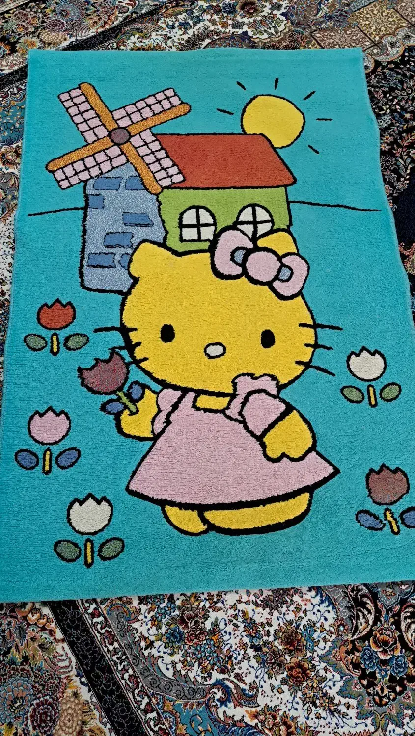 قالیچه کودک|فرش|گرگان, |دیوار