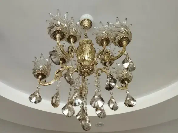 لوستر برنجی|لوستر و چراغ آویز|قزوین, |دیوار