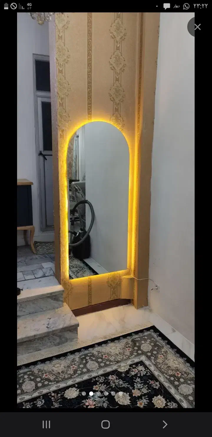 آینه با نور انبه ای مفید|آینه|بروجرد, |دیوار