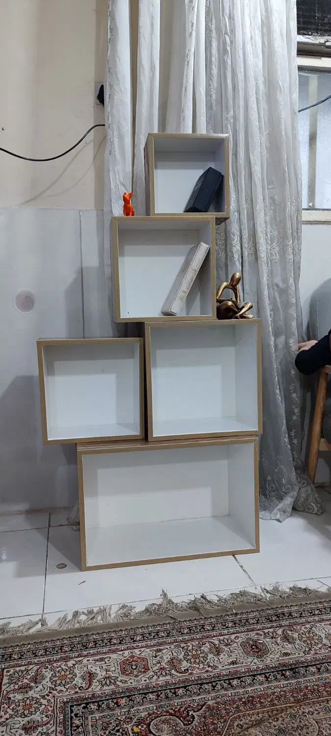 کتابخانه  قفسه  شلف|کتابخانه، شلف، قفسه‌های دیواری|اهواز, کوی مهدیس|دیوار