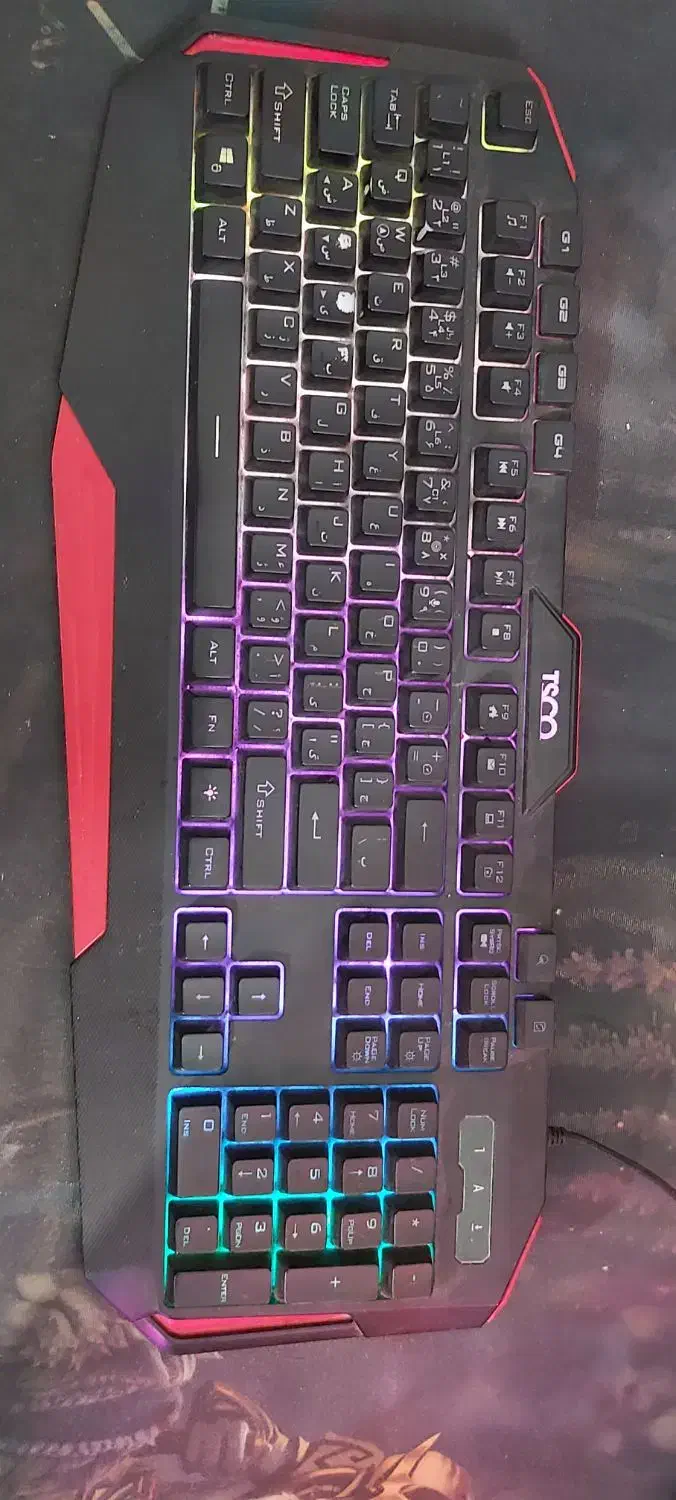 کیبورگیمینگ ارجی بی|قطعات و لوازم جانبی رایانه|قم, نیروگاه|دیوار