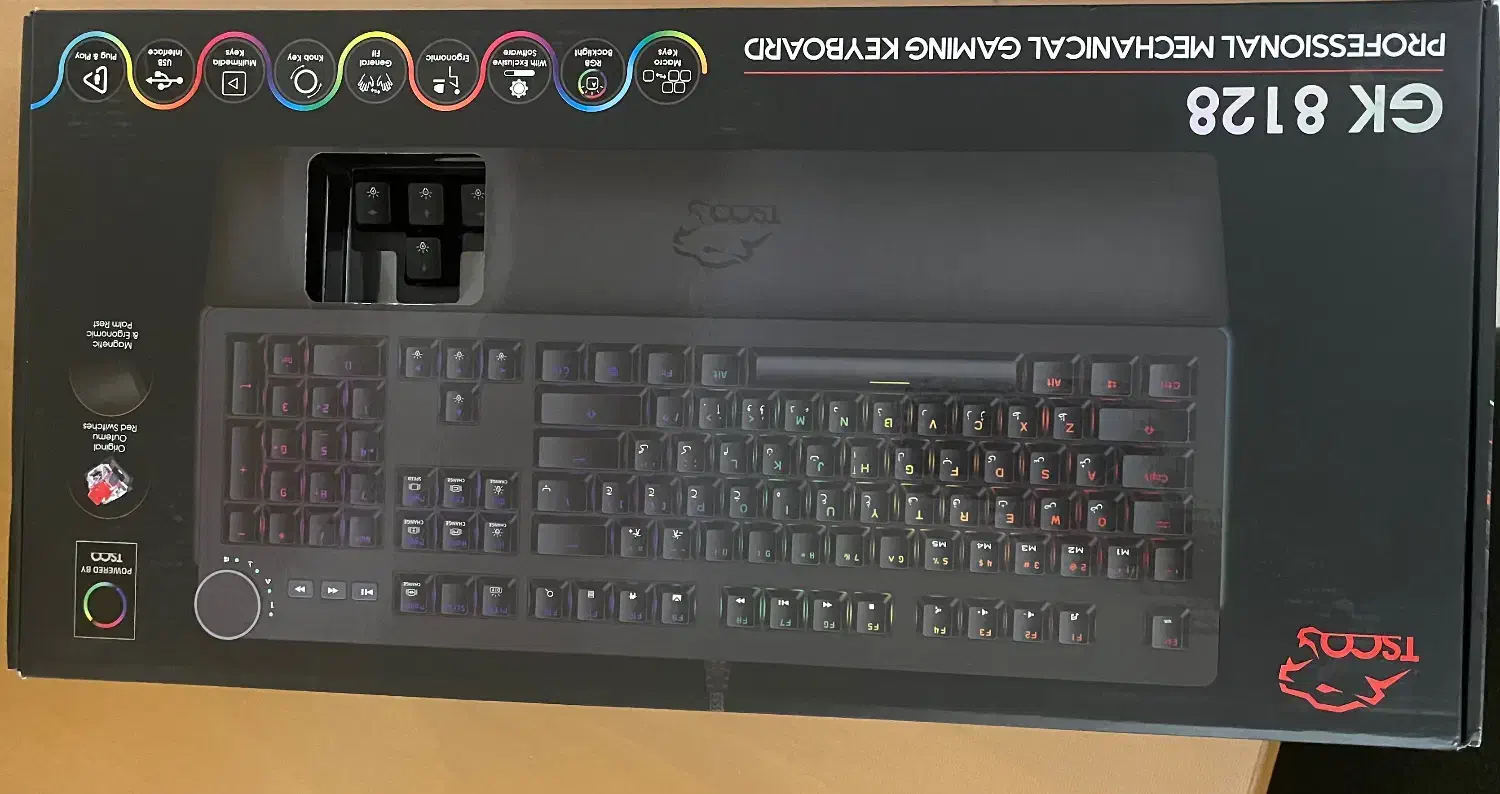 کیبورد مخصوص بازی تسکو مدل GK 8128|قطعات و لوازم جانبی رایانه|ری, جوانمرد قصاب|دیوار