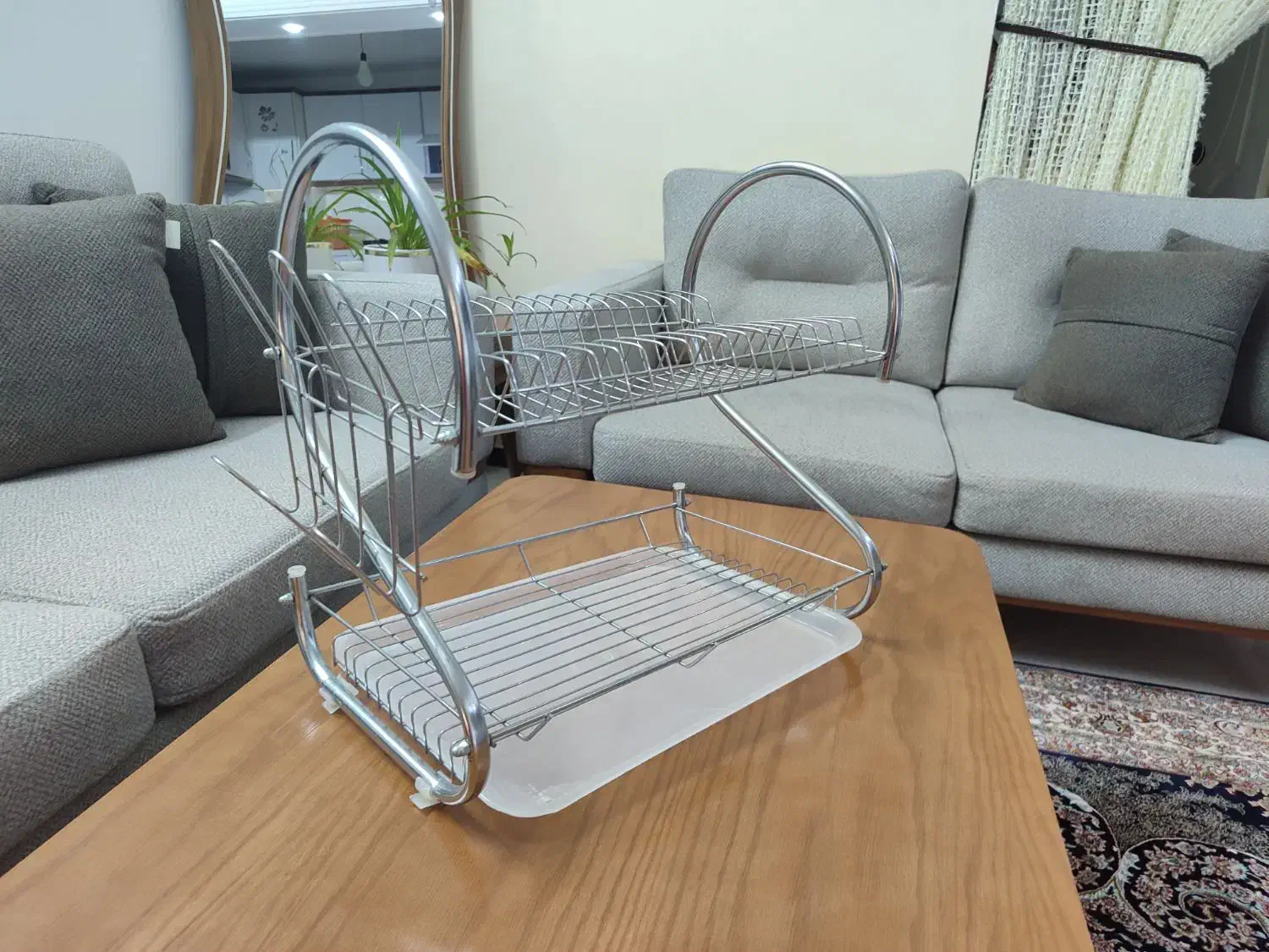 آبچکان کنار ظرفشویی|آب‌چکان و نظم‌دهنده ظروف|همدان, |دیوار