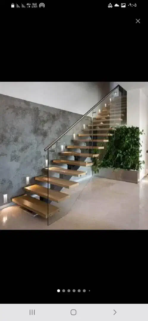 طراحی ساخت اجراء انواع پله معلق محور وسط دومحور|خدمات پیشه و مهارت|رشت, کوی حسینی|دیوار