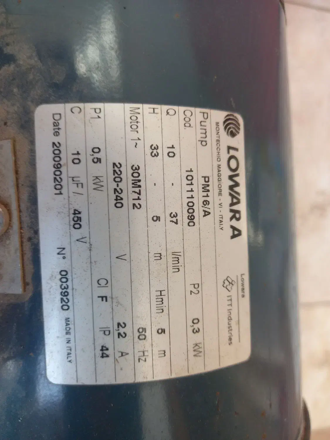 پمپ اب + موتور کولر ۵۰۰۰|مصالح و تجهیزات ساختمان|شیراز, هفت تنان|دیوار