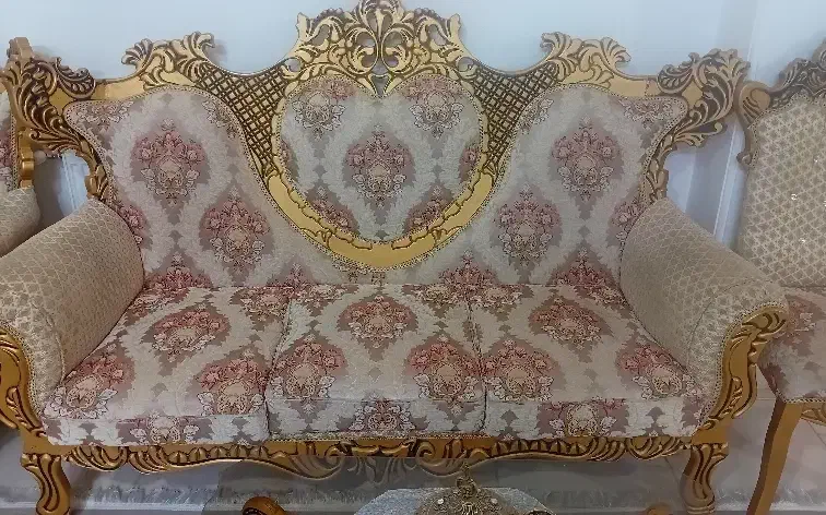 مبل سلطنتی ۹ نفره|مبلمان خانگی و میز عسلی|رباط‌کریم, رباط‌کریم|دیوار