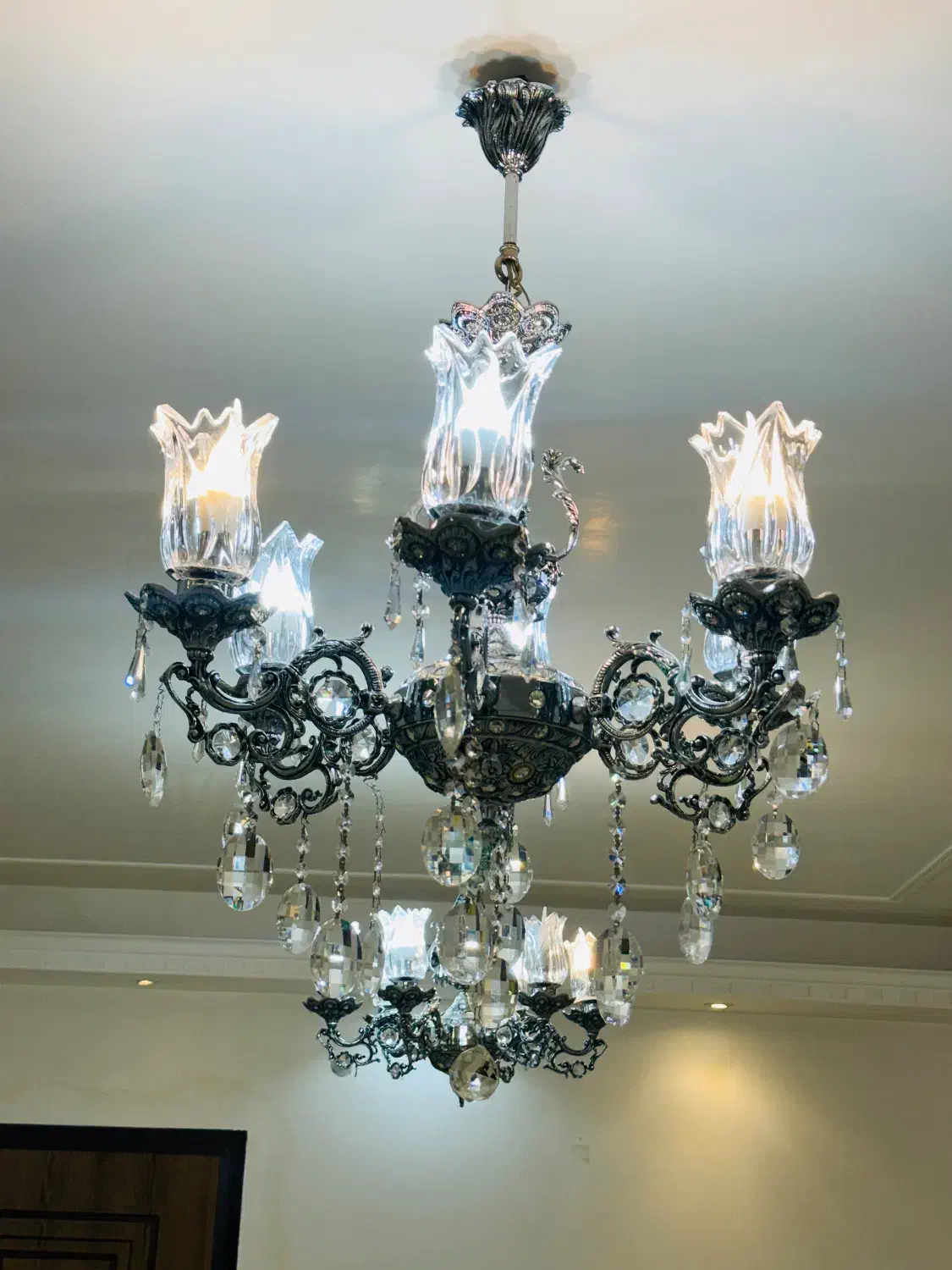 لوستر برنز|لوستر و چراغ آویز|مراغه, |دیوار