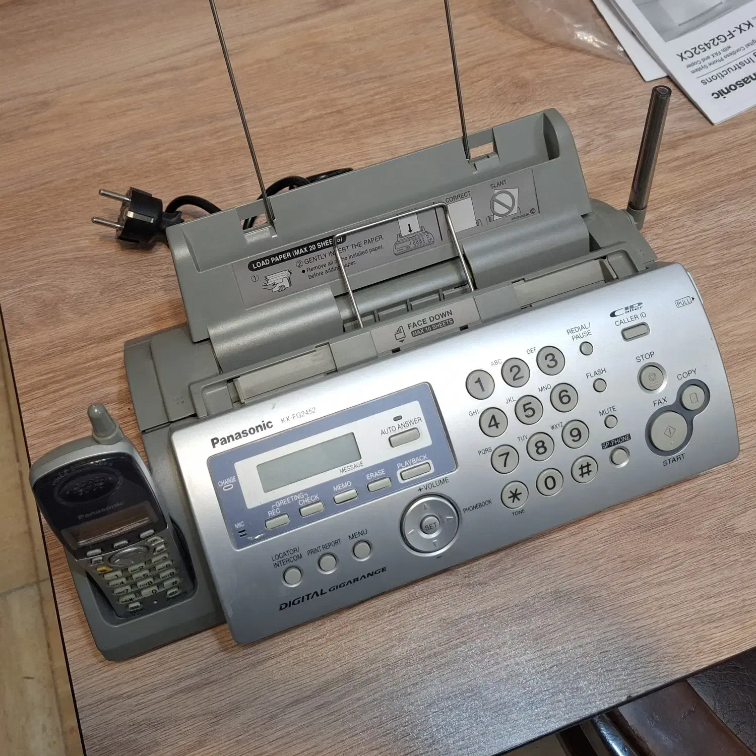 تلفکس پاناسونیک با گوشی بی سیم|پرینتر، اسکنر، کپی، فکس|مشهد, نیروی هوایی|دیوار