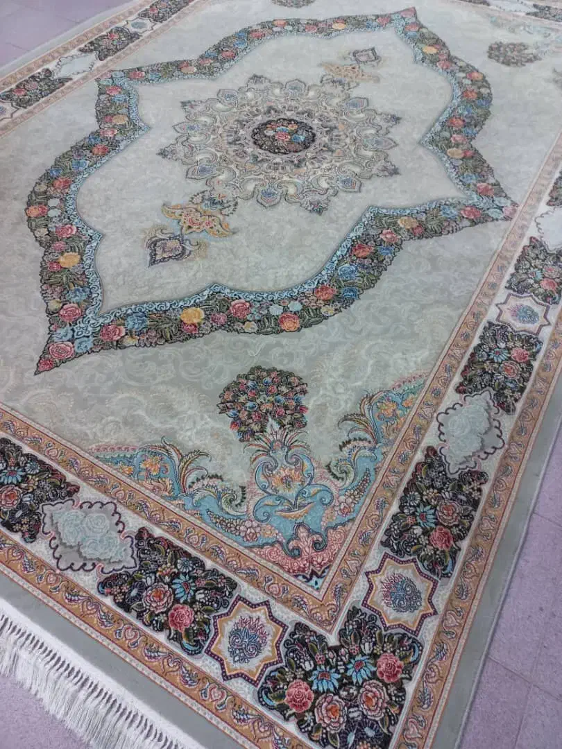 فرش پرگل سورمه ای|فرش|بندرعباس, |دیوار