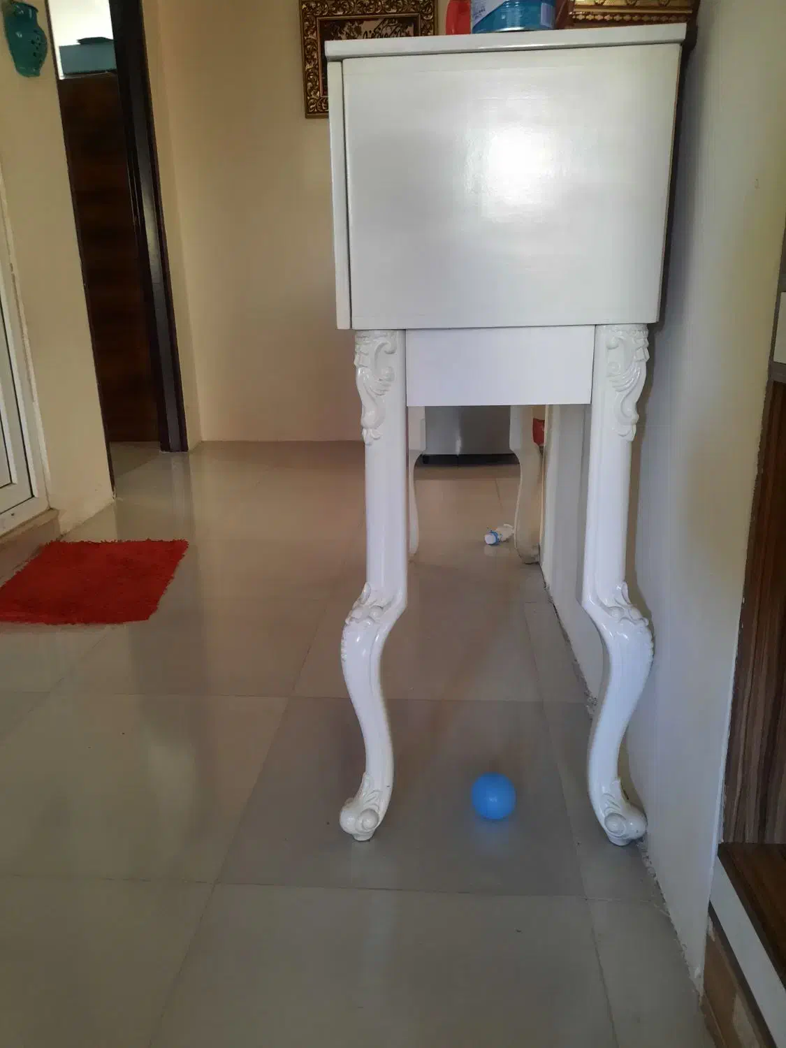 فروش کنسول سفید بهمراه آیینه|بوفه، ویترین، کنسول|شیراز, شهرک والفجر|دیوار