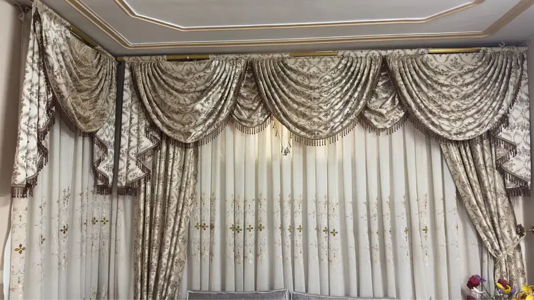 پرده حریر(یالان) در حد نو|پرده، رانر، رومیزی|سبزوار, باهنر|دیوار