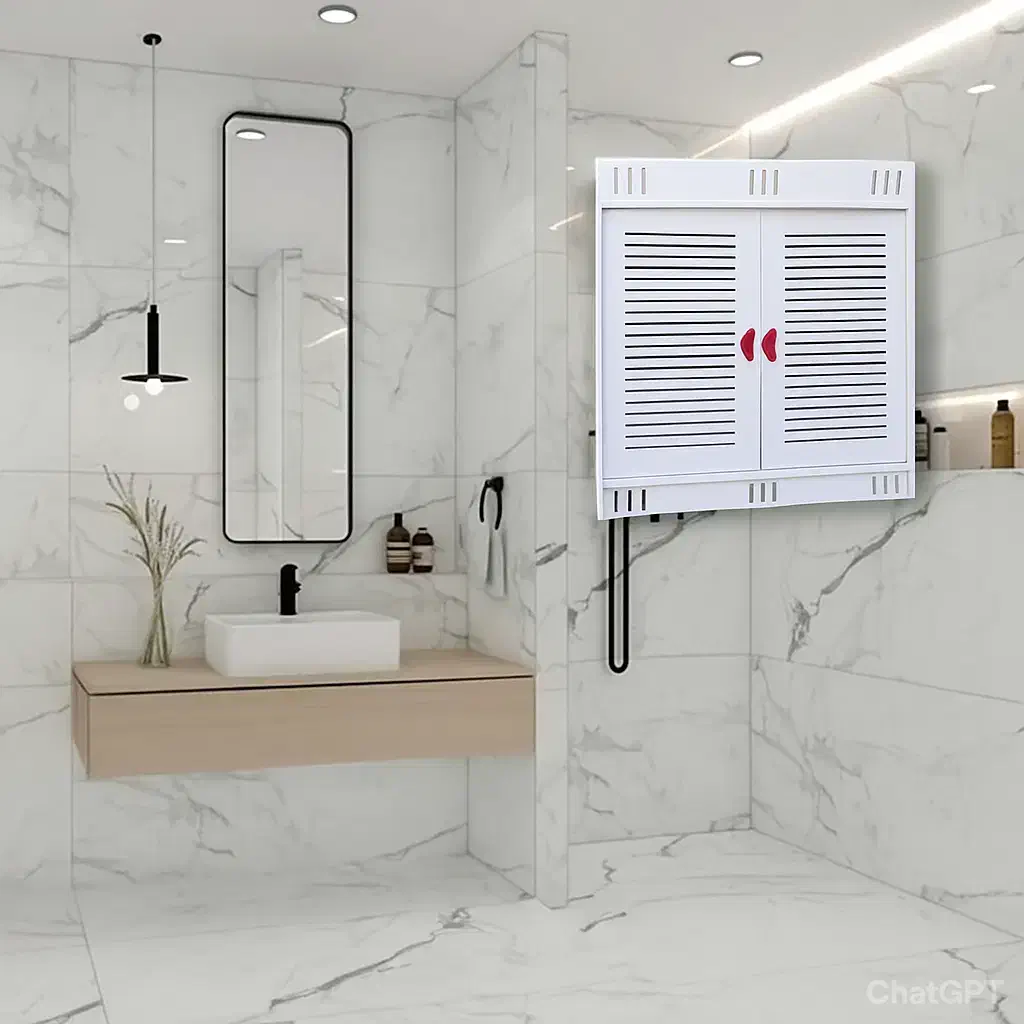 شلف باکس حمام پی وی سی ضدآب سرویس بهداشتی pvc|لوازم حمام|مشهد, مقدم|دیوار