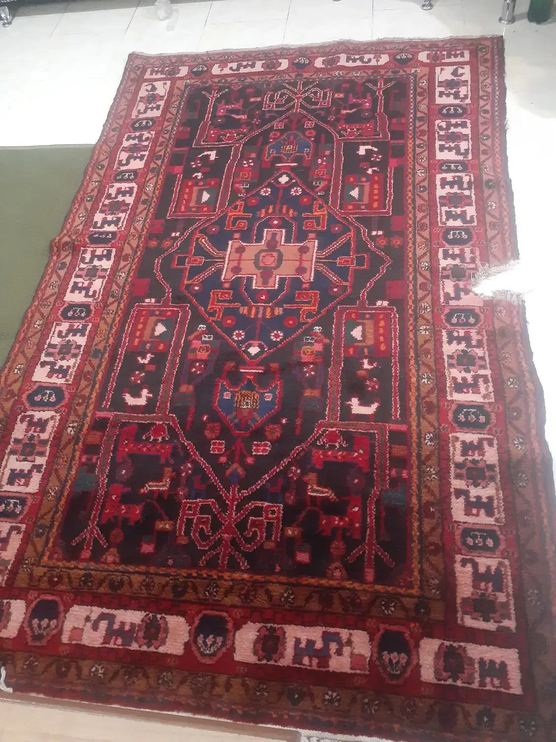 فرش دستباف قدیمی|گلیم، جاجیم، گبه|بومهن, |دیوار