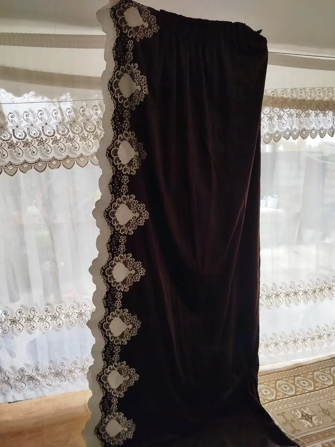 پرده و والن پرده مخمل درجه یک/قیمت توافقی|پرده، رانر، رومیزی|صومعهسرا, |دیوار