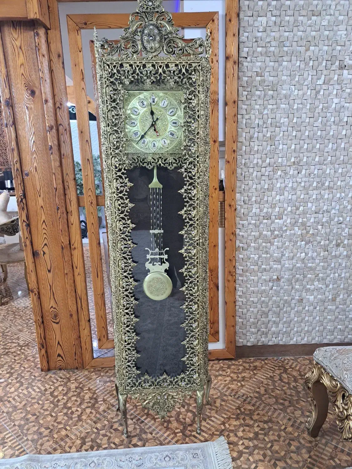 ساعت ایستاده برنجی|ساعت دیواری و تزئینی|لنگرود, |دیوار