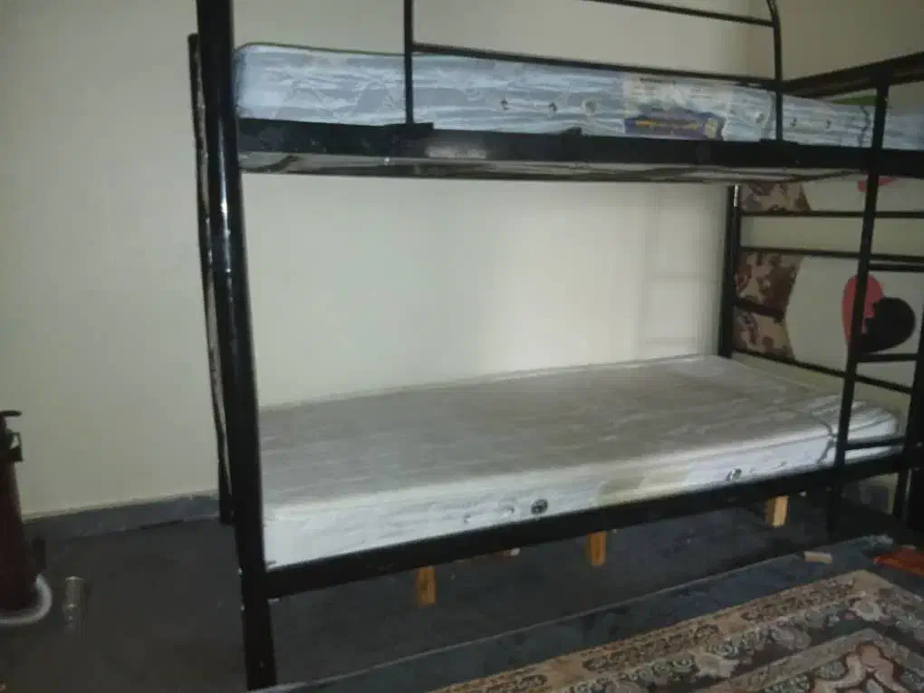 تخت دوطبقه فلزی|تخت و سرویس خواب|ایذه, |دیوار