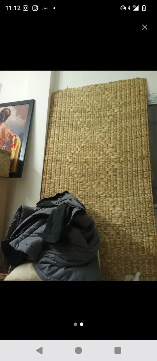 پرده تمام حصیر دست بافت|صنایع دستی و سایر لوازم تزئینی|شهریار, شهرک شاهد|دیوار