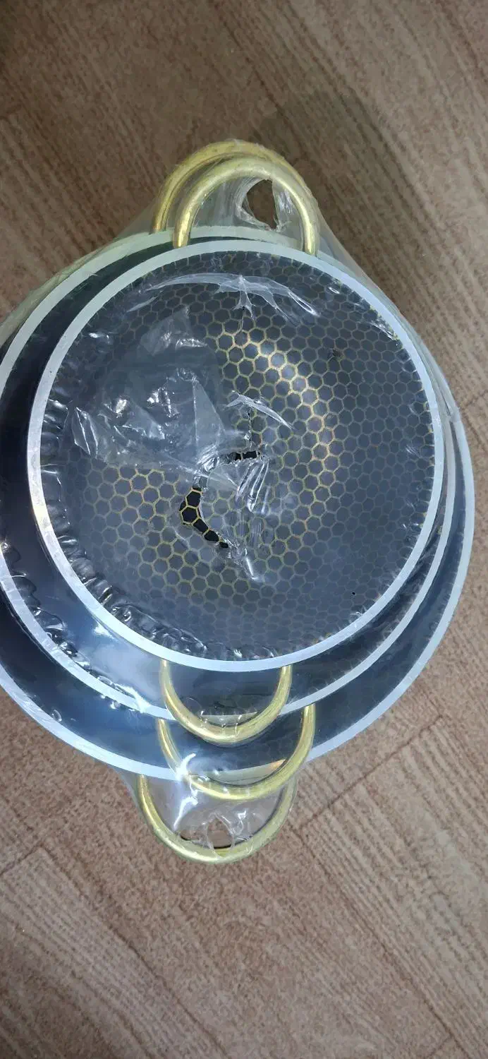 ست قابلمه هفت پارچه طرح زنبوری نچسب،کاملاً نو|ظروف پخت‌وپز|مشهد, رضاشهر|دیوار