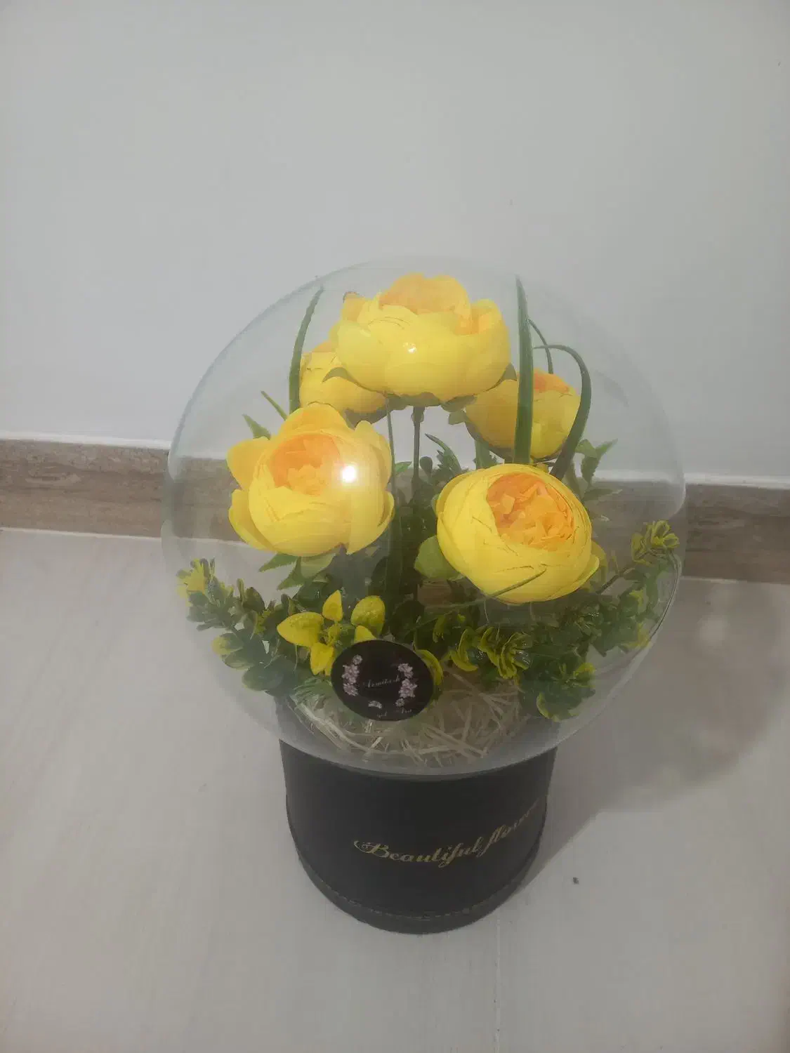 گل حباب شیشه ای|گل مصنوعی|یاسوج, |دیوار