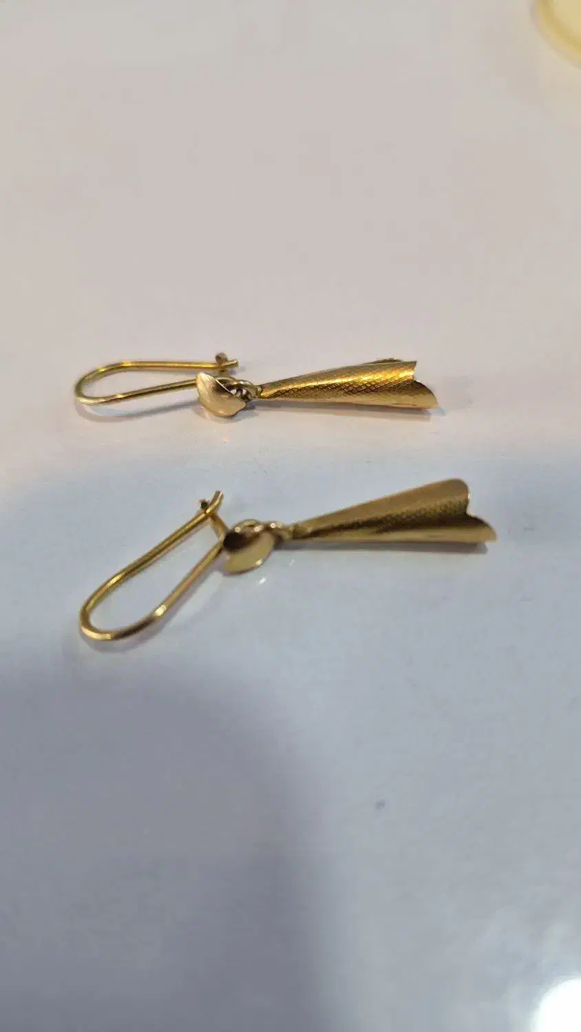 نیم سکه بانکی و یک جفت گوشواره دسته دوم ۱/۹ گرم|جواهرات|فسا, |دیوار