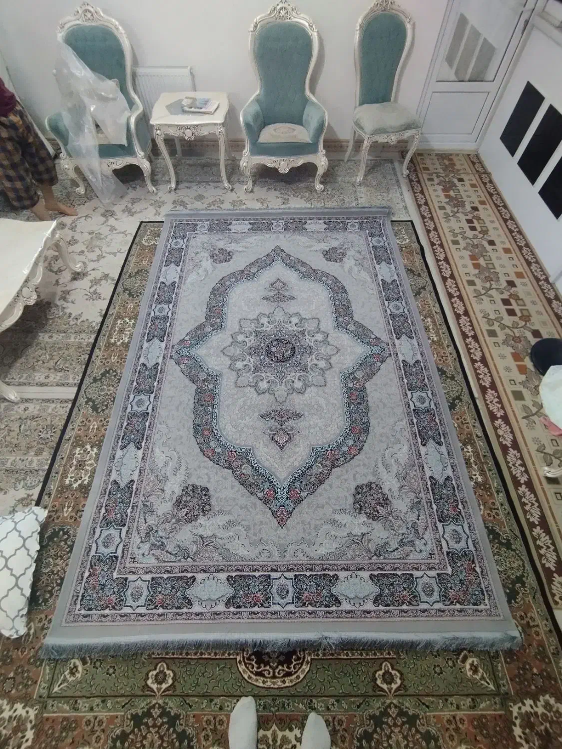 یک جفت فرش ۶ متر ۱۰۰٪ آکرلیک|فرش|اصفهان, طامه|دیوار