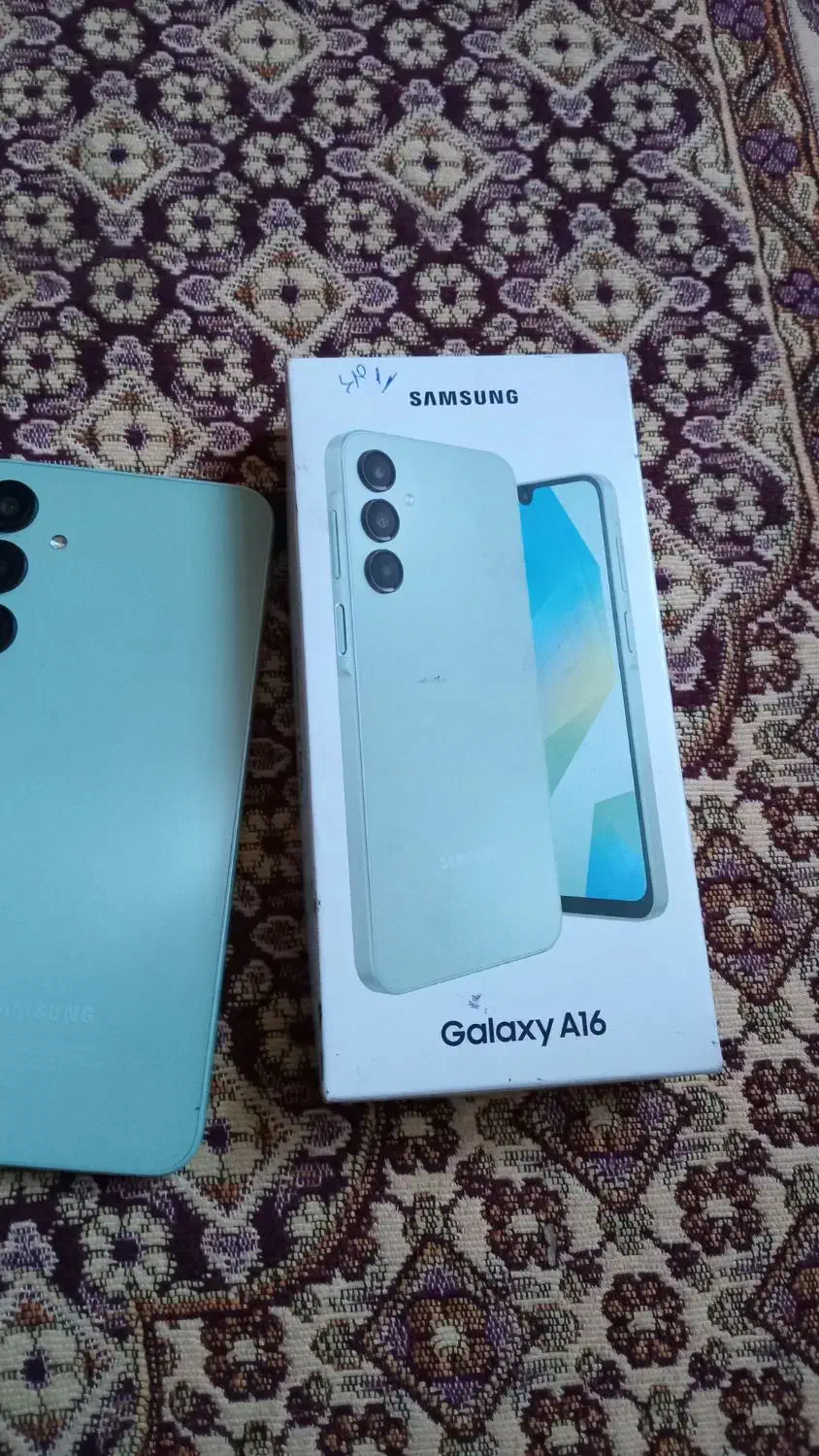 گوشی سامسونگ a16درحد صفر تمیز دارای کارتون|موبایل|مشگین شهر, |دیوار