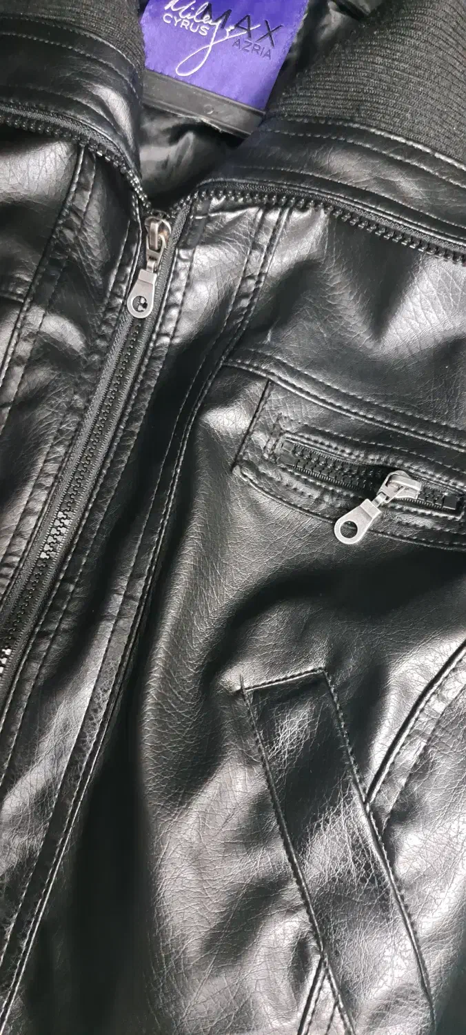 کاپشن چرم زنانه خارجی L-XL|لباس|تهران, سازمان برنامه جنوبی|دیوار