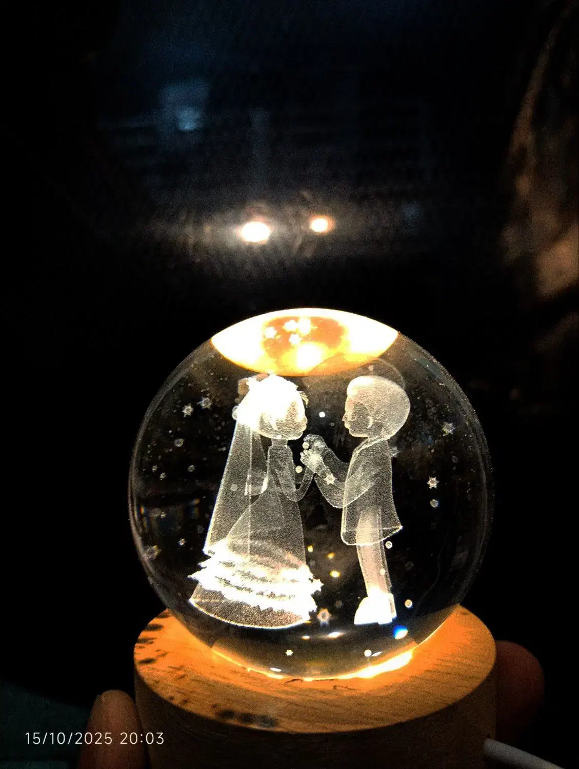 گوی چراغ خواب شیشه ای|ریسه و چراغ تزئینی|بیرجند, |دیوار