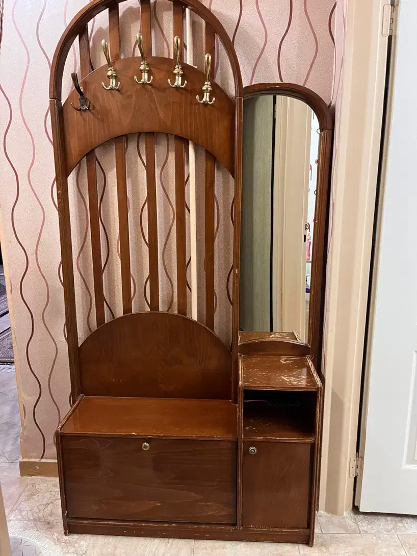 اینه قدی و آویز لباس|جاکفشی، کمد، دراور|قزوین, |دیوار