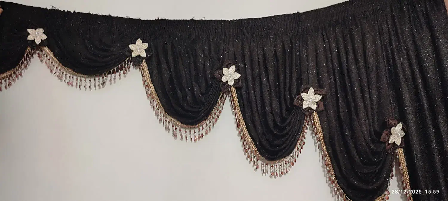 پرده یالان در حد نوو|پرده، رانر، رومیزی|قرچک, داوود آباد|دیوار