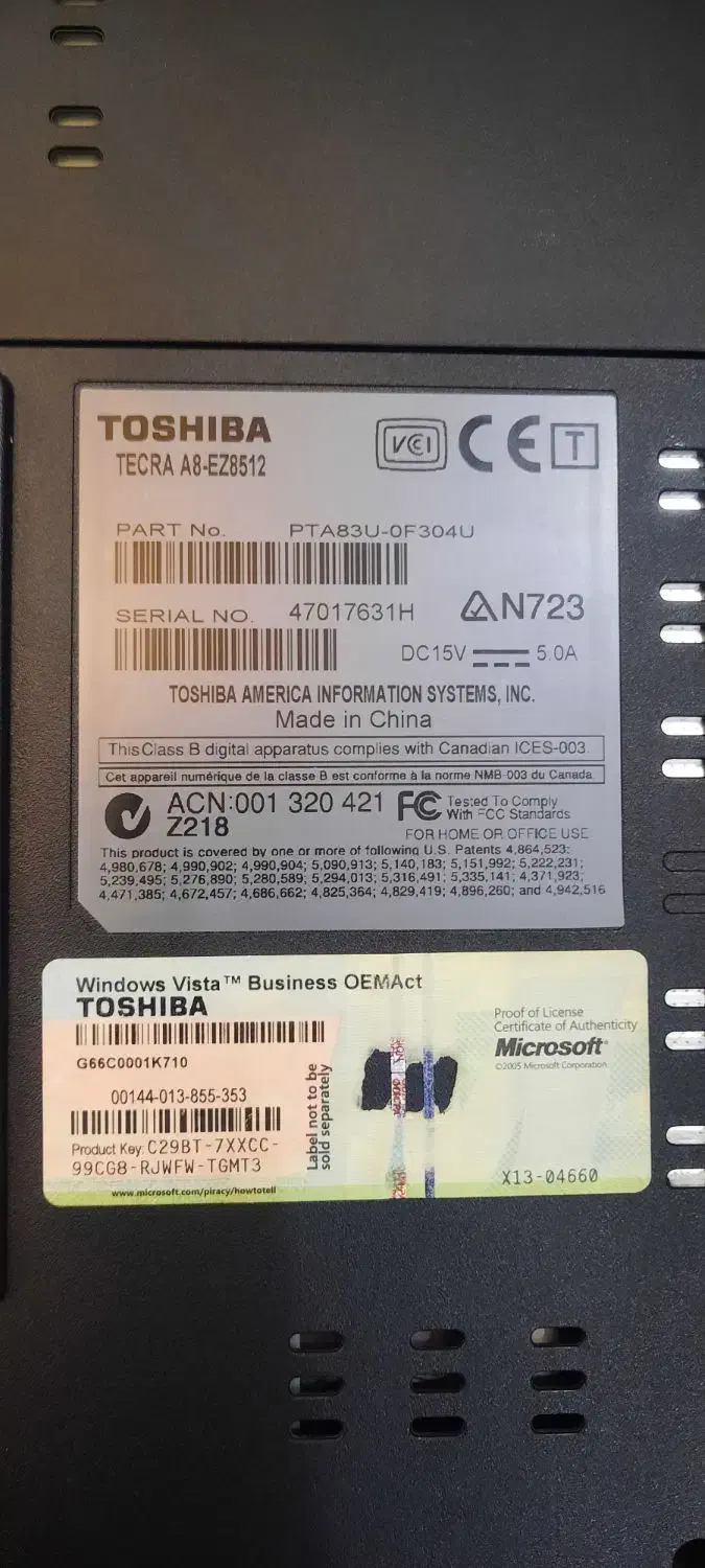 لب تاپ توشیبا خیلی تمیز|رایانه همراه|تهران, ارجمندی راد|دیوار