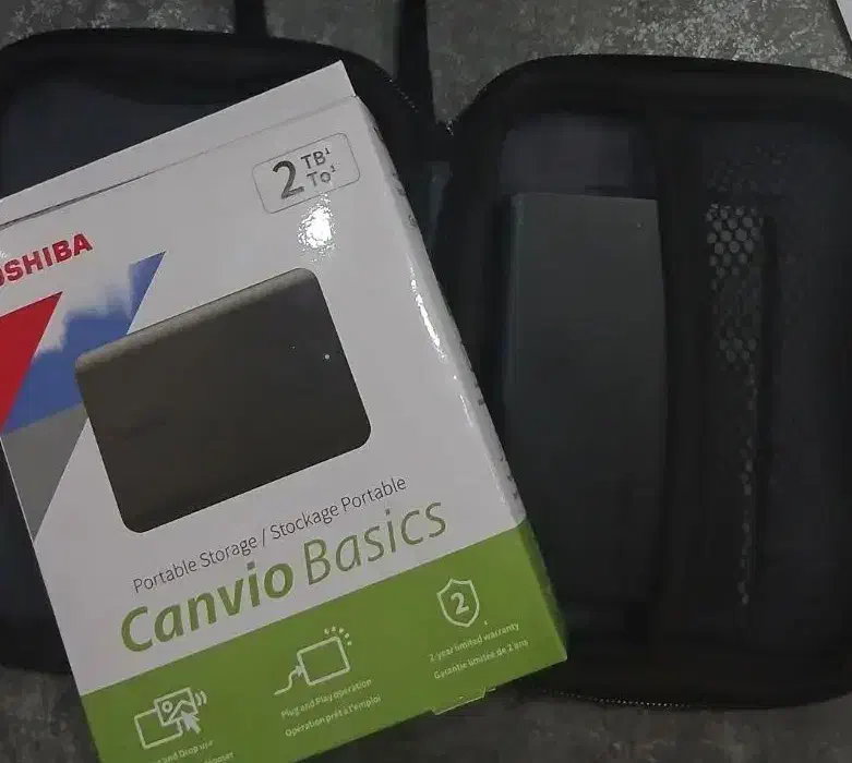 هارد ۲ ترا اکسترنال توشیبا canvio basic کاملا نو|قطعات و لوازم جانبی رایانه|مشهد, فدک|دیوار