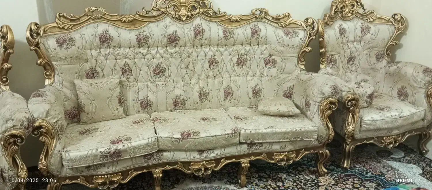 مبل سلطنتی|مبلمان خانگی و میز عسلی|گناباد, |دیوار