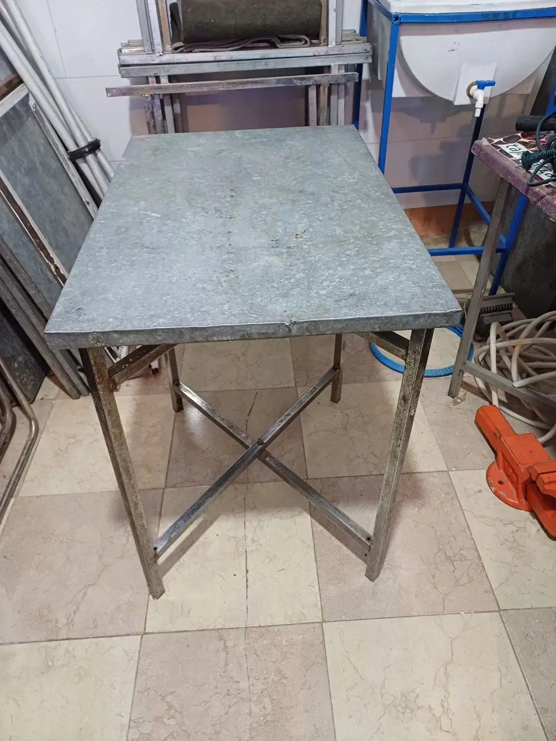 خرید وفروش میز گالوانیزه تاشو. زارع|میز و صندلی غذاخوری|گرمدره, |دیوار