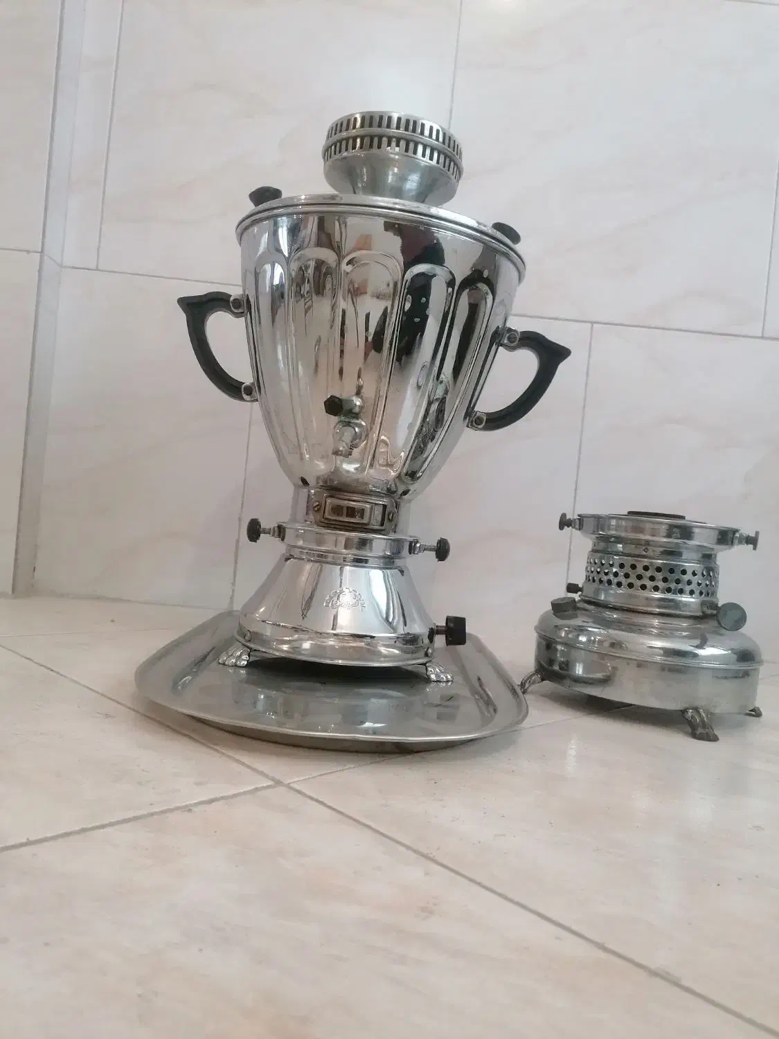 سماوور|سماور، چای‌ساز، قهوه‌ساز|اشتهارد, |دیوار