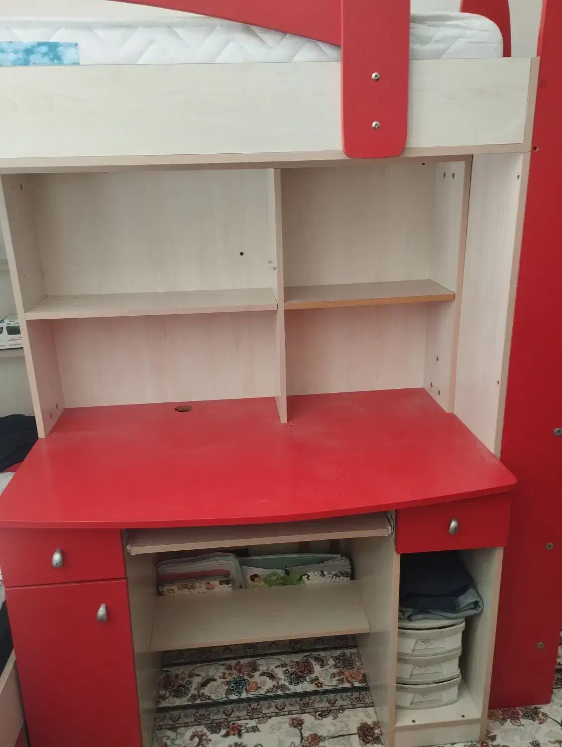 تخت دو طبقه|تخت و سرویس خواب|الشتر, |دیوار