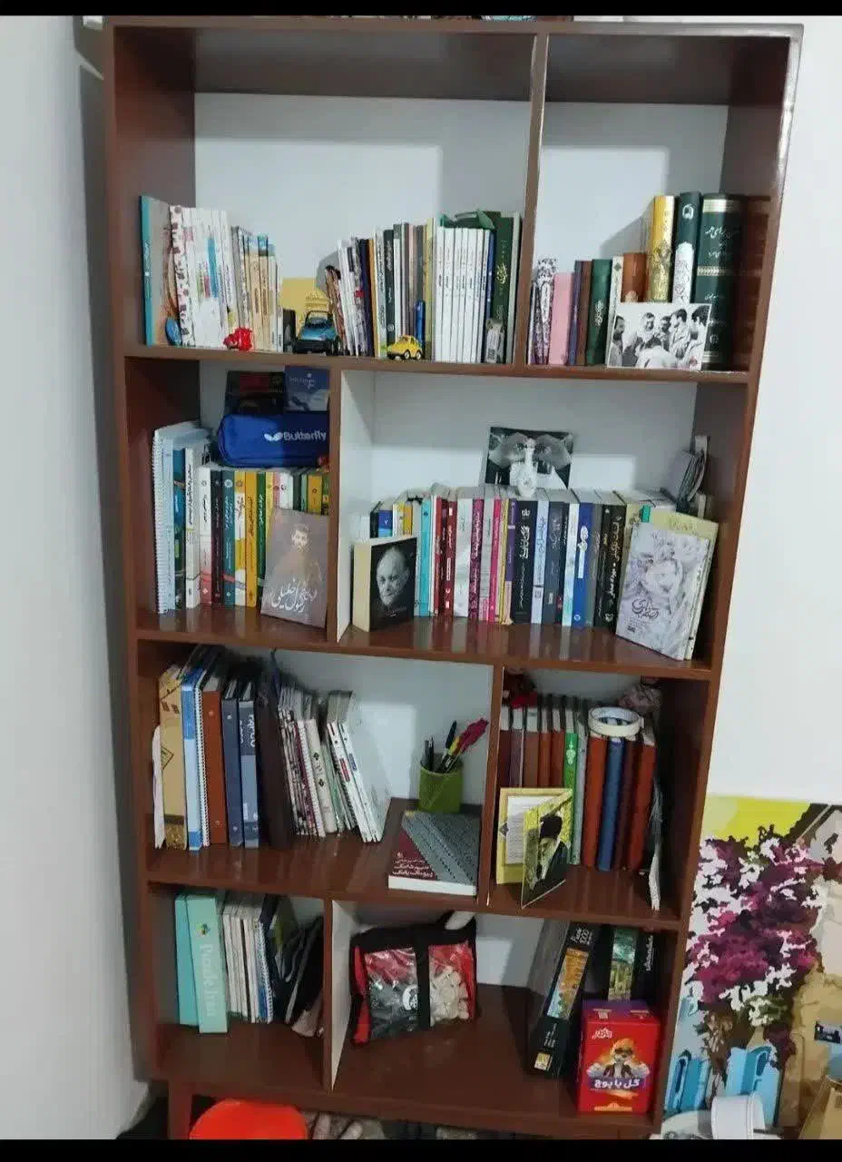 کتابخانه|کتابخانه، شلف، قفسههای دیواری|اراک, |دیوار