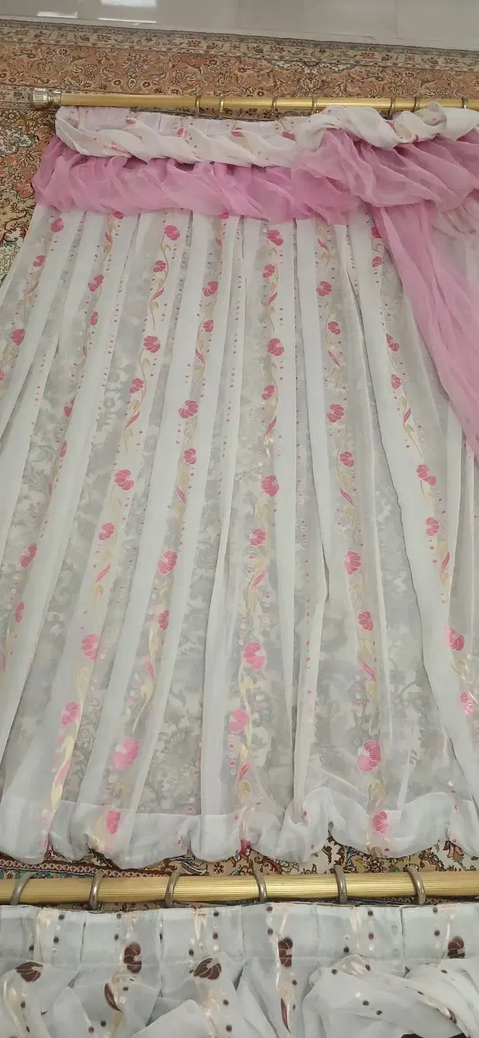 پرده اتاق خواب حریر|پرده، رانر، رومیزی|تهران, والفجر (افسریه)|دیوار