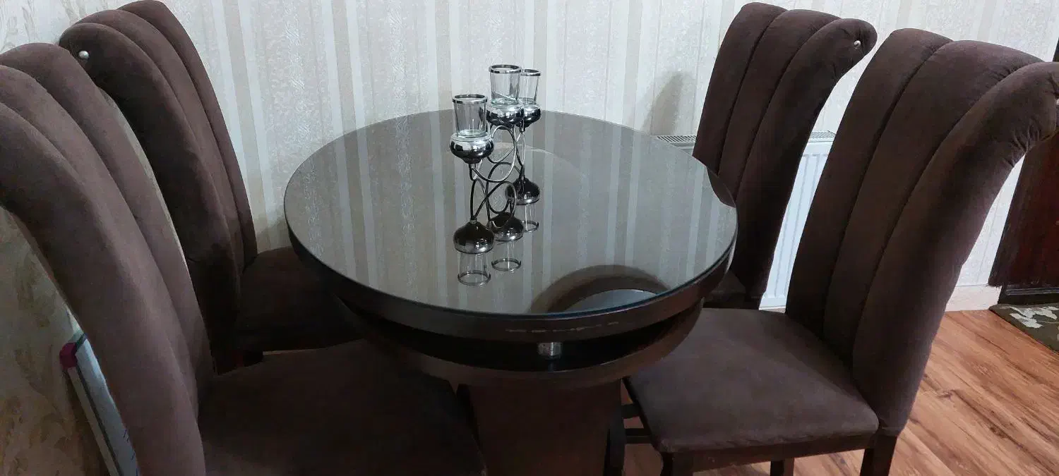 میز نهار خوری ۴ نفره|میز و صندلی غذاخوری|فومن, |دیوار